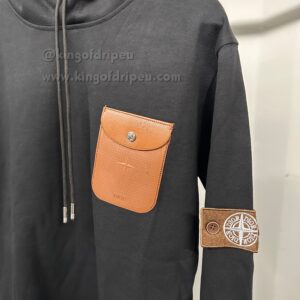 Stone Island X Dior Collab Hoodie Black - Afbeelding 3