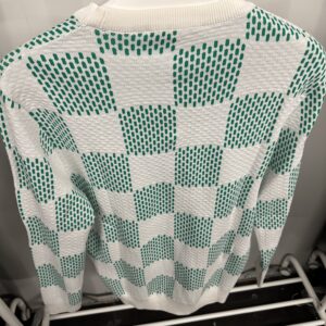 Louis Vuitton Sweater Wol Groen Wit - Afbeelding 5