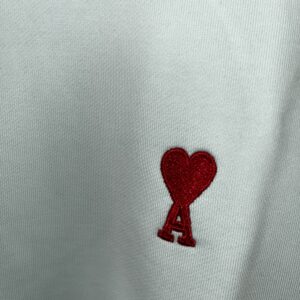 Ami Paris trui kleine logo lichtgroen - Afbeelding 4