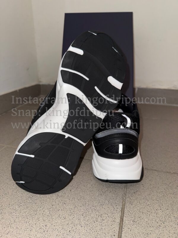 Dior B22 Zwart met witte zool technisch mesh - Afbeelding 8