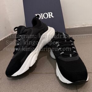 Dior B22 Zwart met witte zool technisch mesh - Afbeelding 5