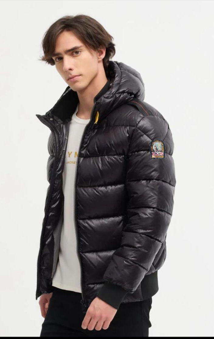 Parajumper Winterjacket Zwart met handkraag