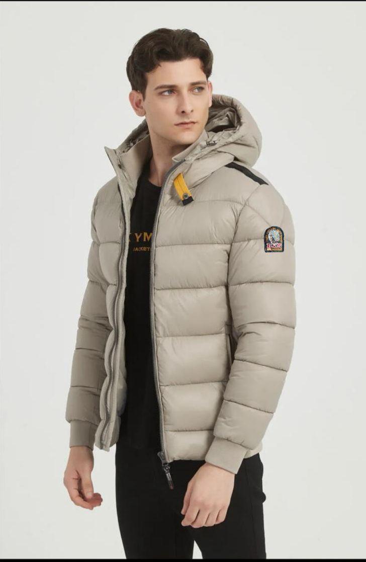 Parajumper Winterjacket Beige met handkraag