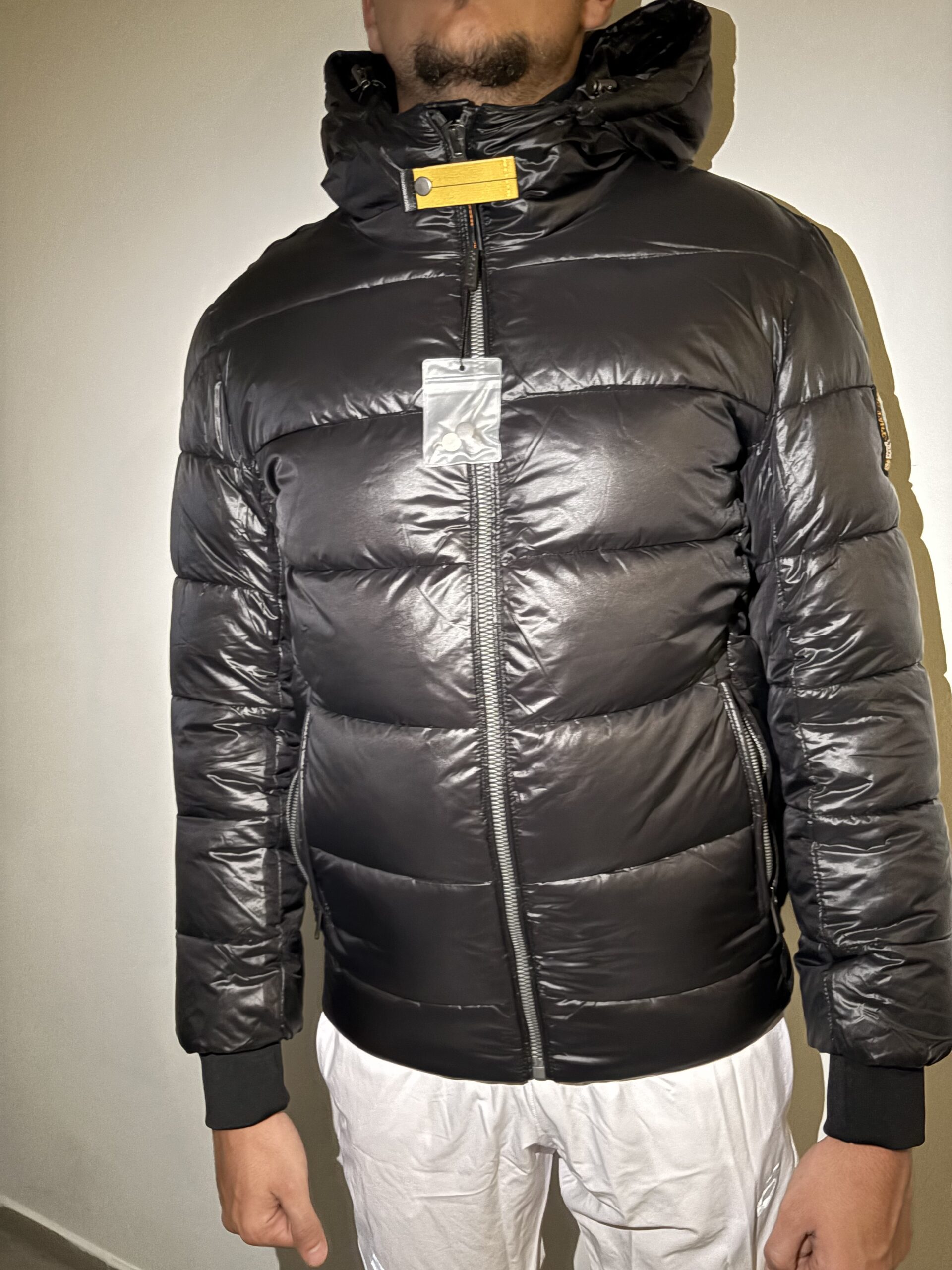 Parajumper Winterjacket Zwart met handkraag - Afbeelding 3