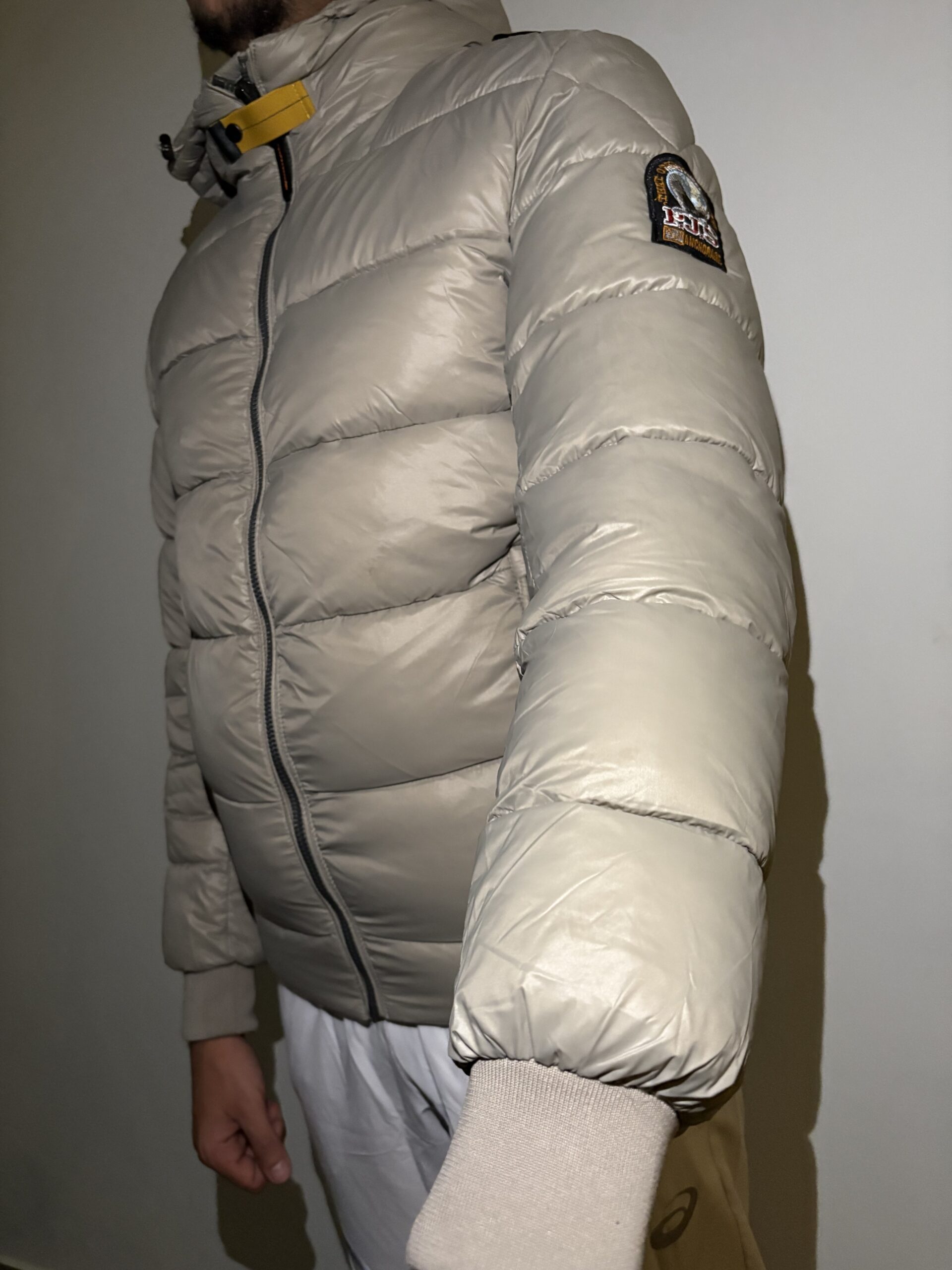 Parajumper Winterjacket Beige met handkraag - Afbeelding 2